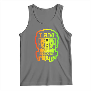 I Am Black History Tank Top Dope African American Men TS02 Black Heather Print Your Wear