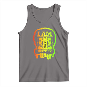 I Am Black History Tank Top Dope African American Men TS02 Deep Heather Print Your Wear