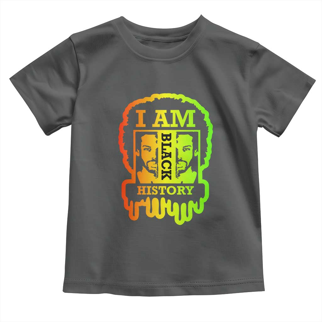 I Am Black History Toddler T Shirt Dope African American Men TS02 Dark Heather Print Your Wear