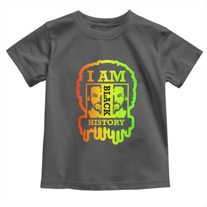 I Am Black History Toddler T Shirt Dope African American Men TS02 Dark Heather Print Your Wear