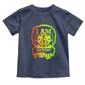 I Am Black History Toddler T Shirt Dope African American Men TS02 Navy Print Your Wear