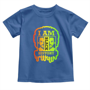 I Am Black History Toddler T Shirt Dope African American Men TS02 Royal Blue Print Your Wear