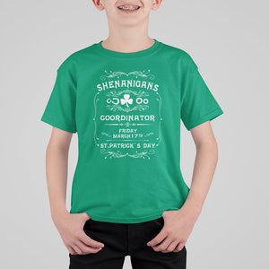 Funny St. Patricks Day T Shirt For Kid Shenanigans Coordinator TS02 Irish Green Printyourwear