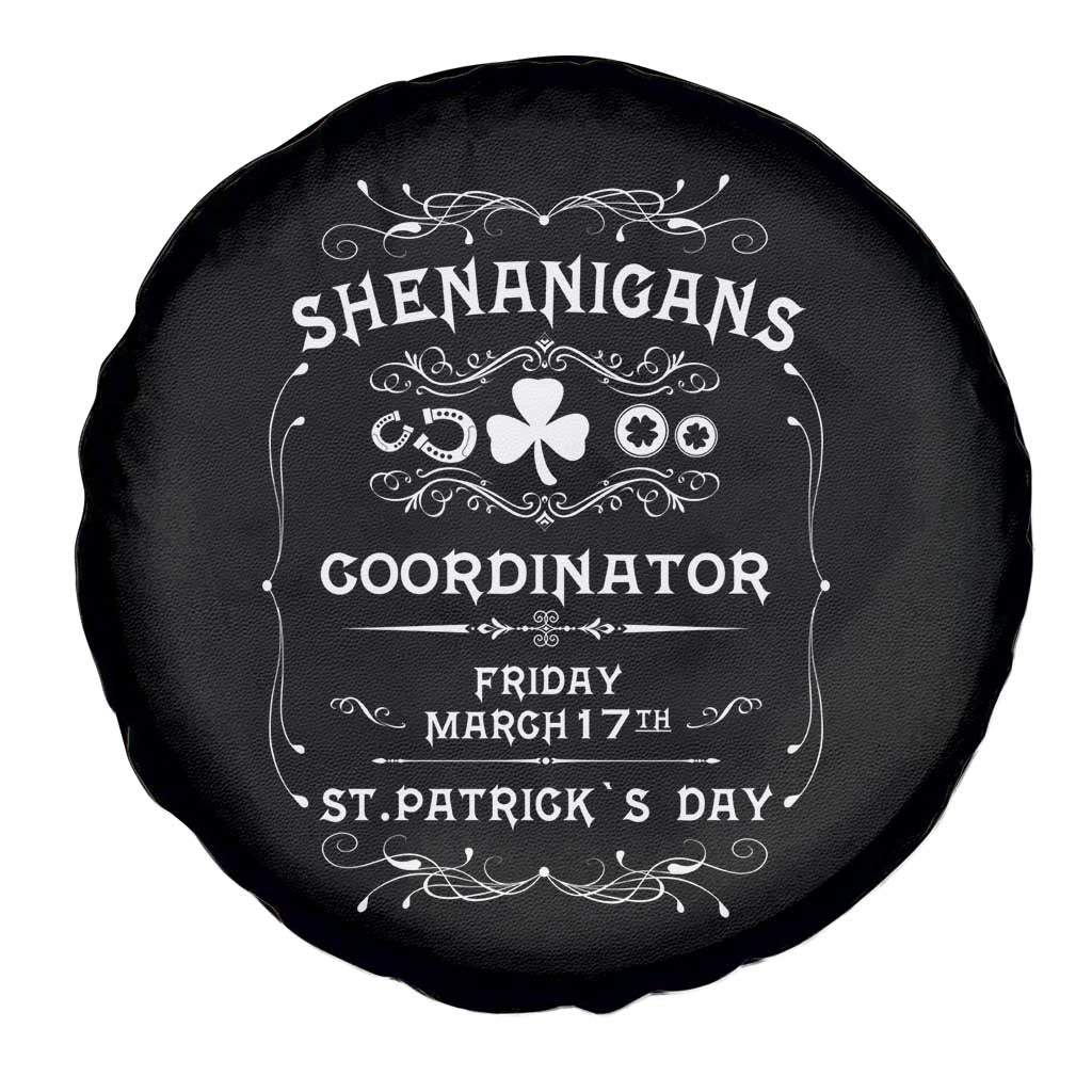 Funny St Patricks Day Spare Tire Cover Shenanigans Coordinator TS02 Print Your Wear