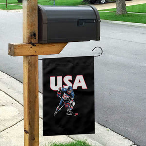USA Ice Hockey Player Patriotic Graphic Garden Flag Red White and Blue American Sports Fan TS02 Print Your Wear