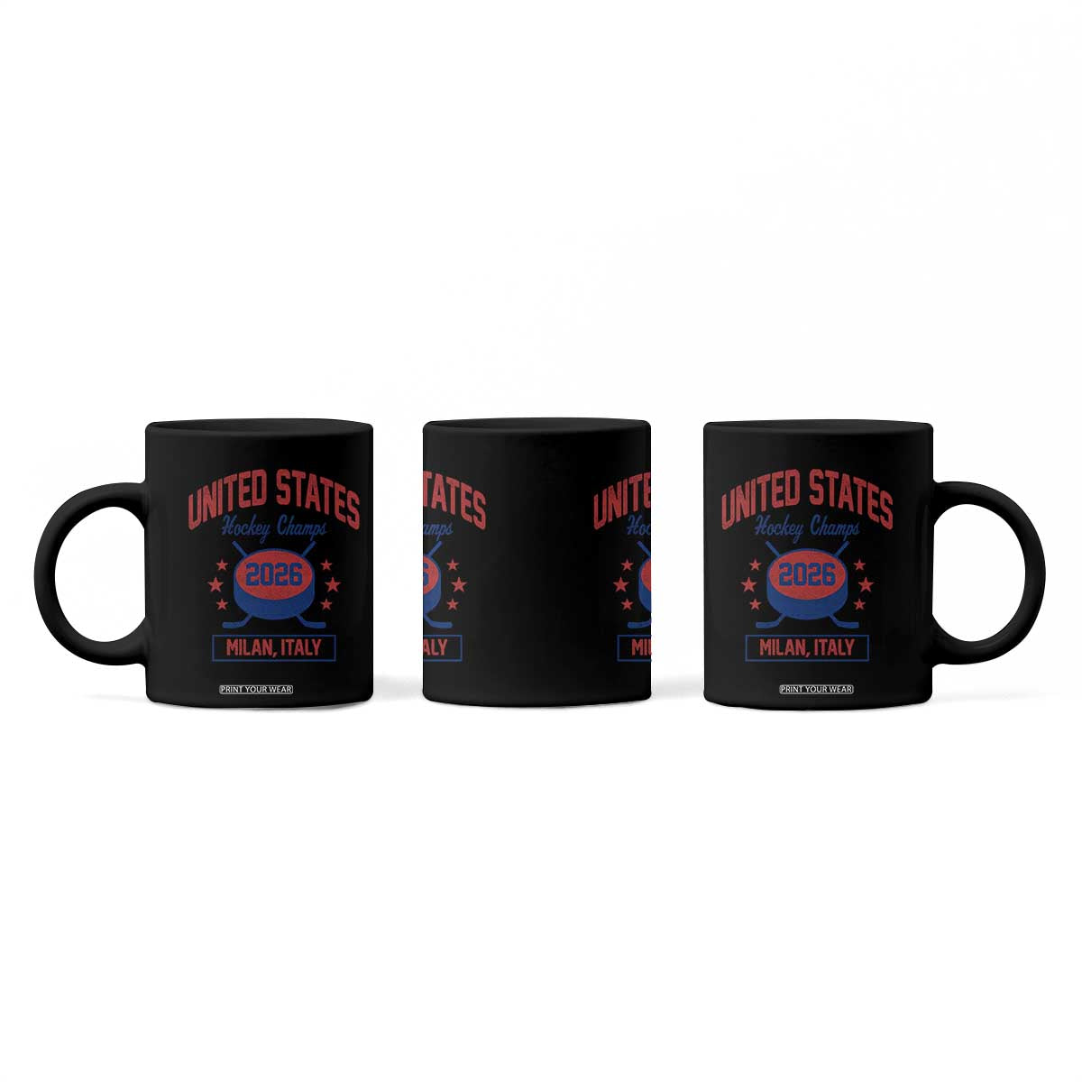 United States Hockey Champs 2026 Milan Italy Coffee Mug Patriotic USA Gold Medal Winter Games Fan TS02 Print Your Wear