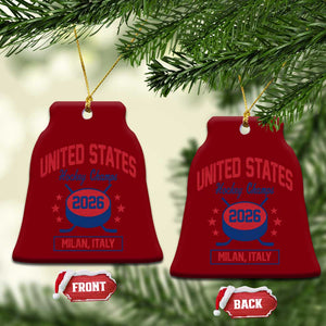 United States Hockey Champs 2026 Milan Italy Ceramic Ornament Patriotic USA Gold Medal Winter Games Fan TS02 Print Your Wear