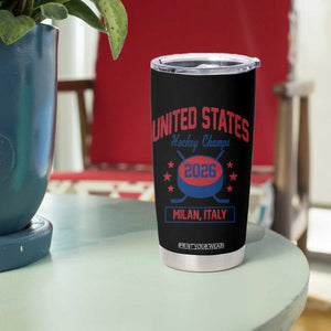 United States Hockey Champs 2026 Milan Italy Tumbler Cup Patriotic USA Gold Medal Winter Games Fan TS02 Print Your Wear