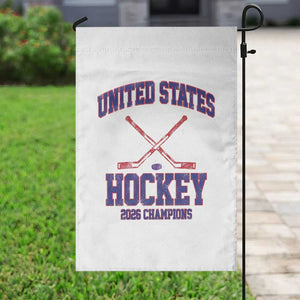 United States Hockey 2026 Champions Garden Flag Patriotic USA Ice Hockey Victory Fan TS02 Print Your Wear