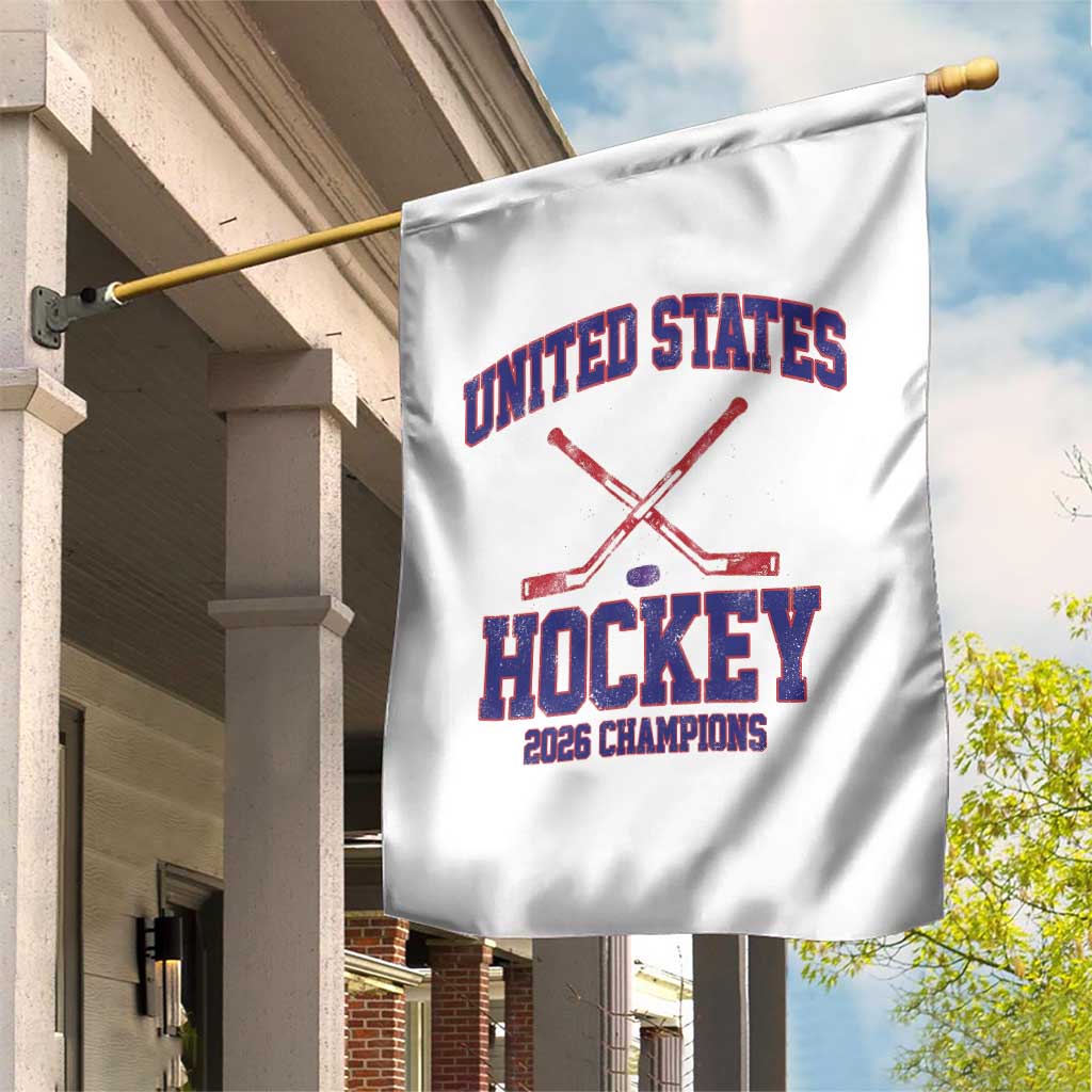 United States Hockey 2026 Champions Garden Flag Patriotic USA Ice Hockey Victory Fan TS02 Print Your Wear