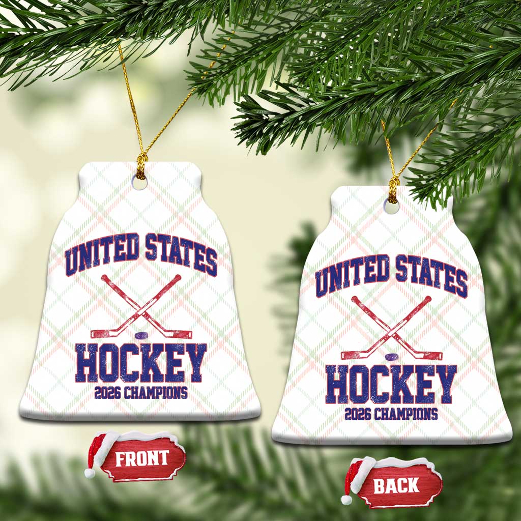 United States Hockey 2026 Champions Ceramic Ornament Patriotic USA Ice Hockey Victory Fan TS02 Print Your Wear