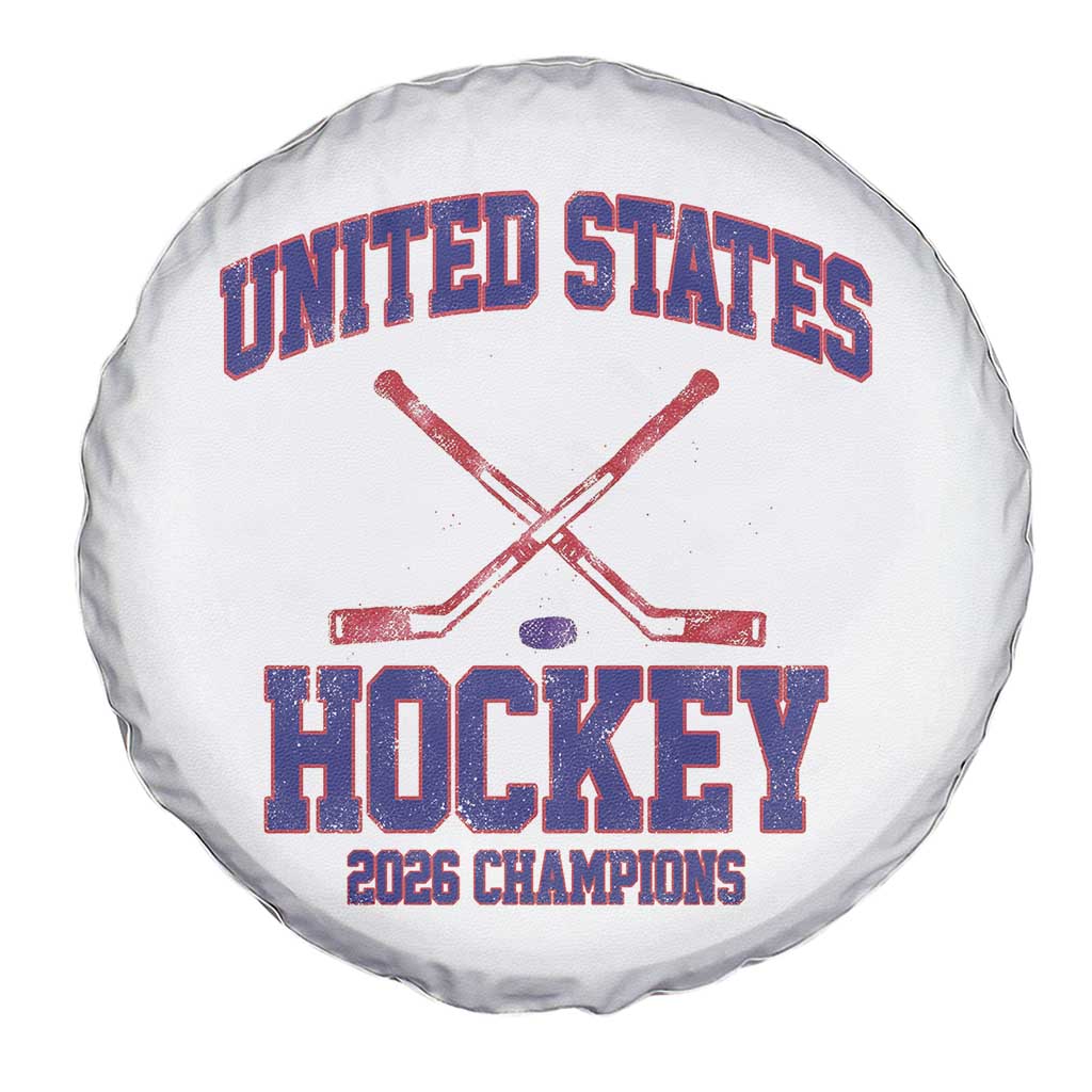 United States Hockey 2026 Champions Spare Tire Cover Patriotic USA Ice Hockey Victory Fan TS02 Print Your Wear