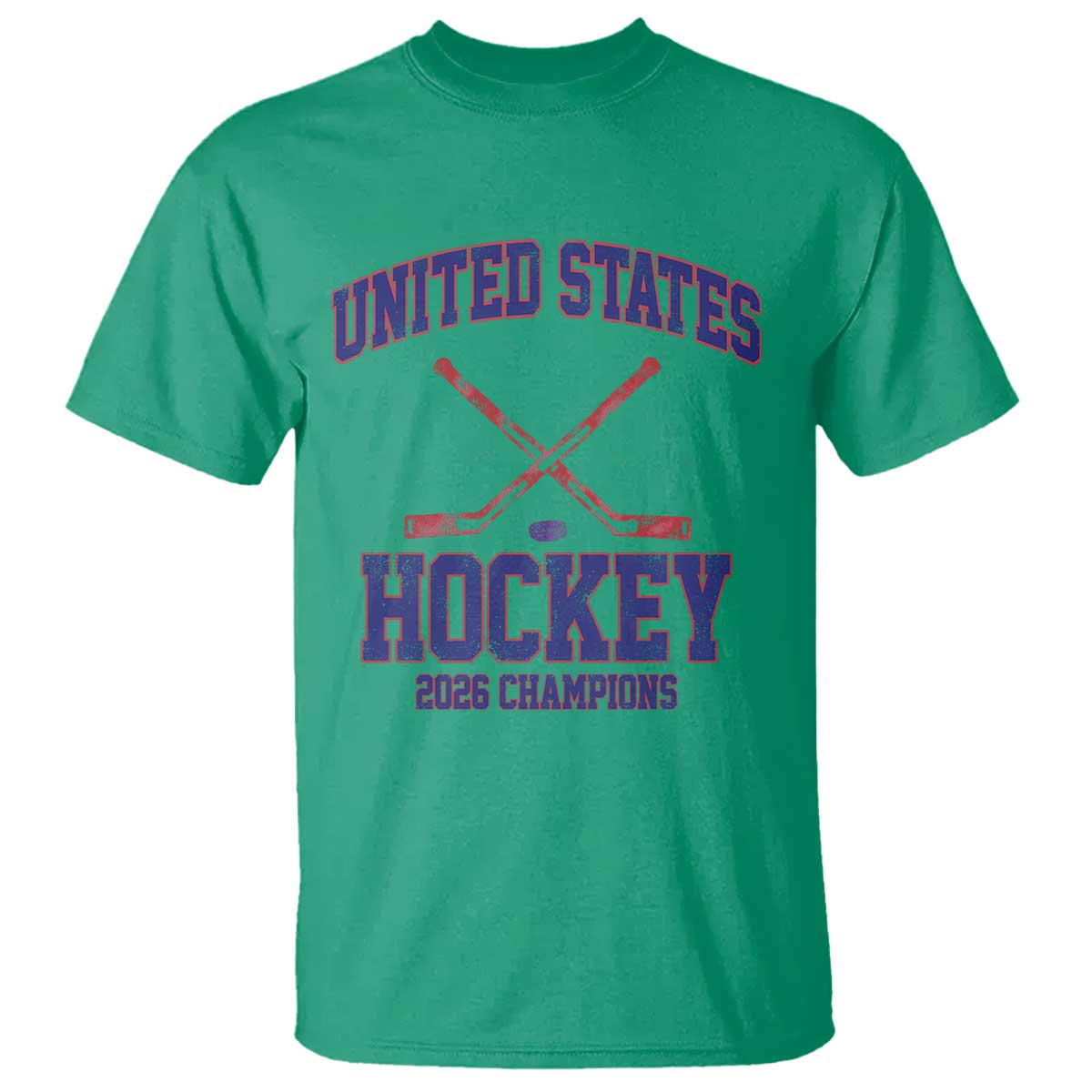 United States Hockey 2026 Champions T Shirt Patriotic USA Ice Hockey Victory Fan TS02 Irish Green Print Your Wear