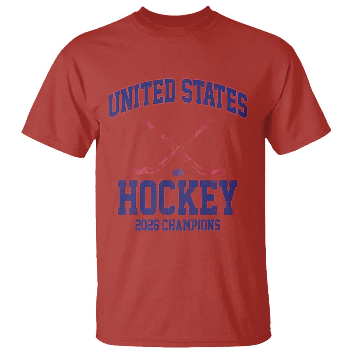 United States Hockey 2026 Champions T Shirt Patriotic USA Ice Hockey Victory Fan