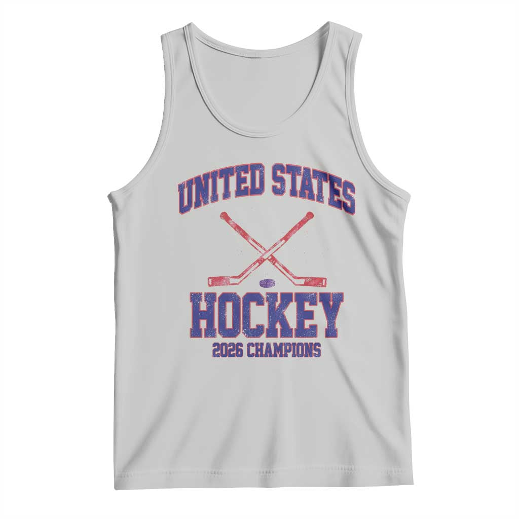 United States Hockey 2026 Champions Tank Top Patriotic USA Ice Hockey Victory Fan TS02 Ash Print Your Wear