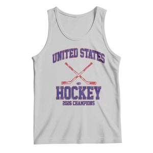 United States Hockey 2026 Champions Tank Top Patriotic USA Ice Hockey Victory Fan TS02 Ash Print Your Wear