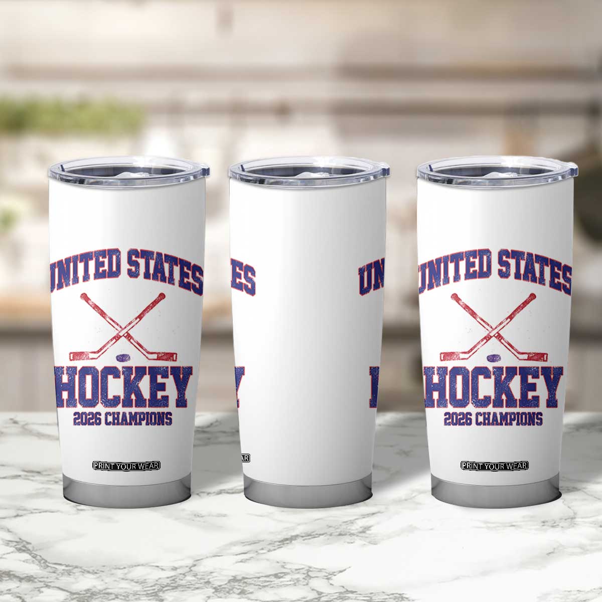 United States Hockey 2026 Champions Tumbler Cup Patriotic USA Ice Hockey Victory Fan TS02 Print Your Wear