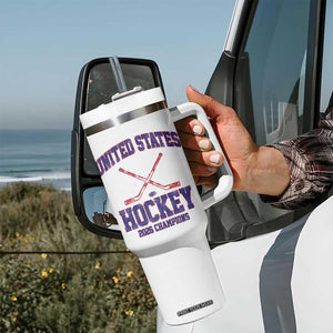 United States Hockey 2026 Champions Tumbler With Handle Patriotic USA Ice Hockey Victory Fan TS02 Print Your Wear