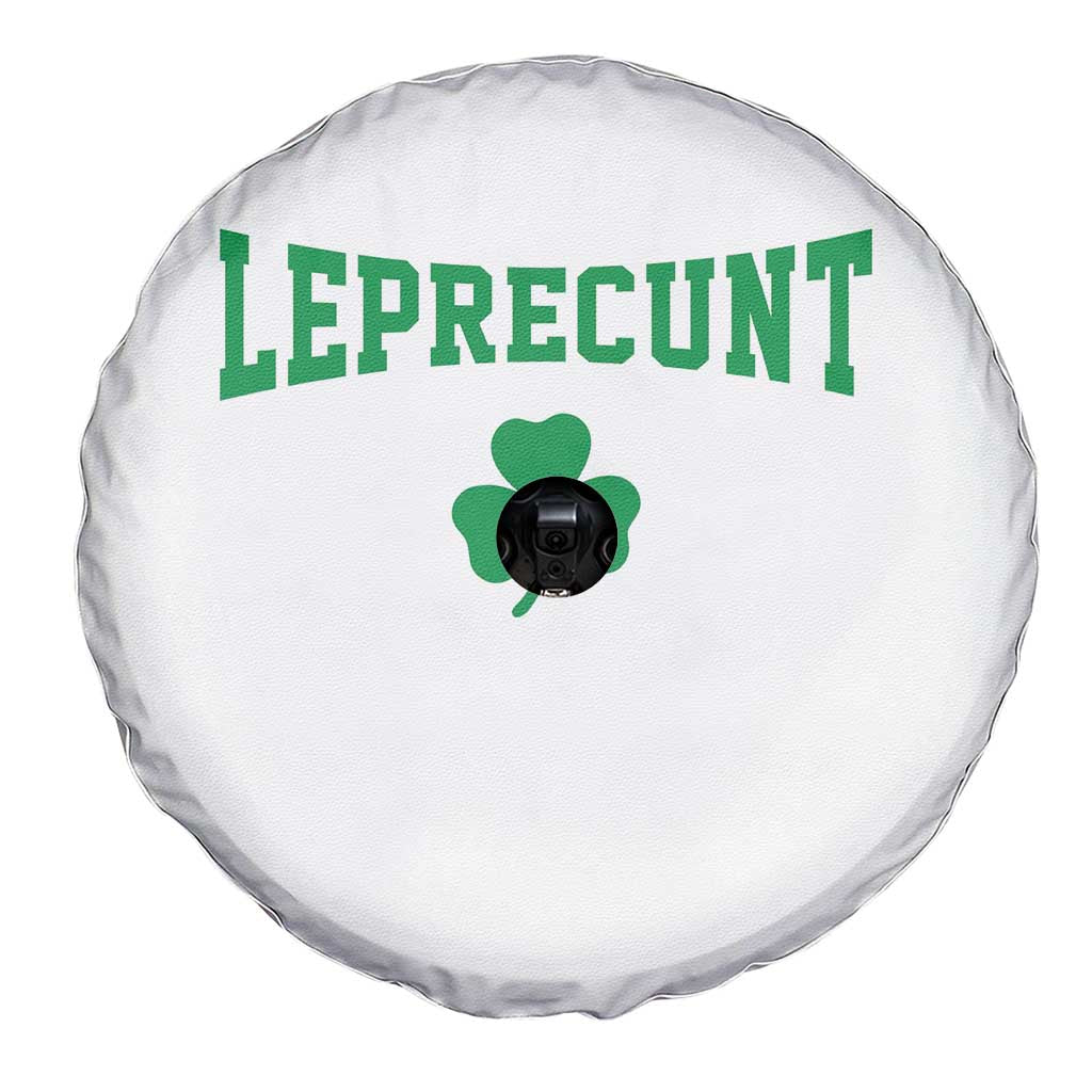 Leprecunt Bold Shamrock Graphic Spare Tire Cover Funny Irish St Patricks Day Party Adult Humor TS02 Print Your Wear