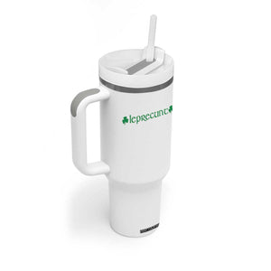 Leprecunt Celtic Style Shamrock Graphic Tumbler With Handle Edgy Irish Adult Humor for St Patricks Day TS02 Print Your Wear