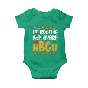 I’m Rooting for Every HBCU Baby Onesie Black Pride Support Alumni Students Culture Lovers TS02 Irish Green Print Your Wear