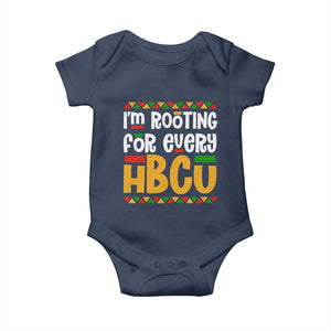 I’m Rooting for Every HBCU Baby Onesie Black Pride Support Alumni Students Culture Lovers TS02 Navy Print Your Wear