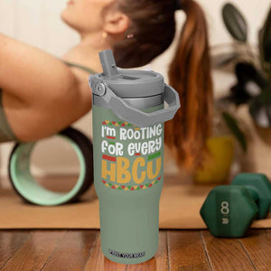 I’m Rooting for Every HBCU Flip Straw Tumbler Black Pride Support Alumni Students Culture Lovers TS02 One Size: 30 oz Moss Green Print Your Wear