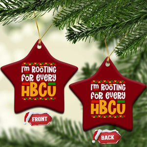 I’m Rooting for Every HBCU Ceramic Ornament Black Pride Support Alumni Students Culture Lovers TS02 Print Your Wear