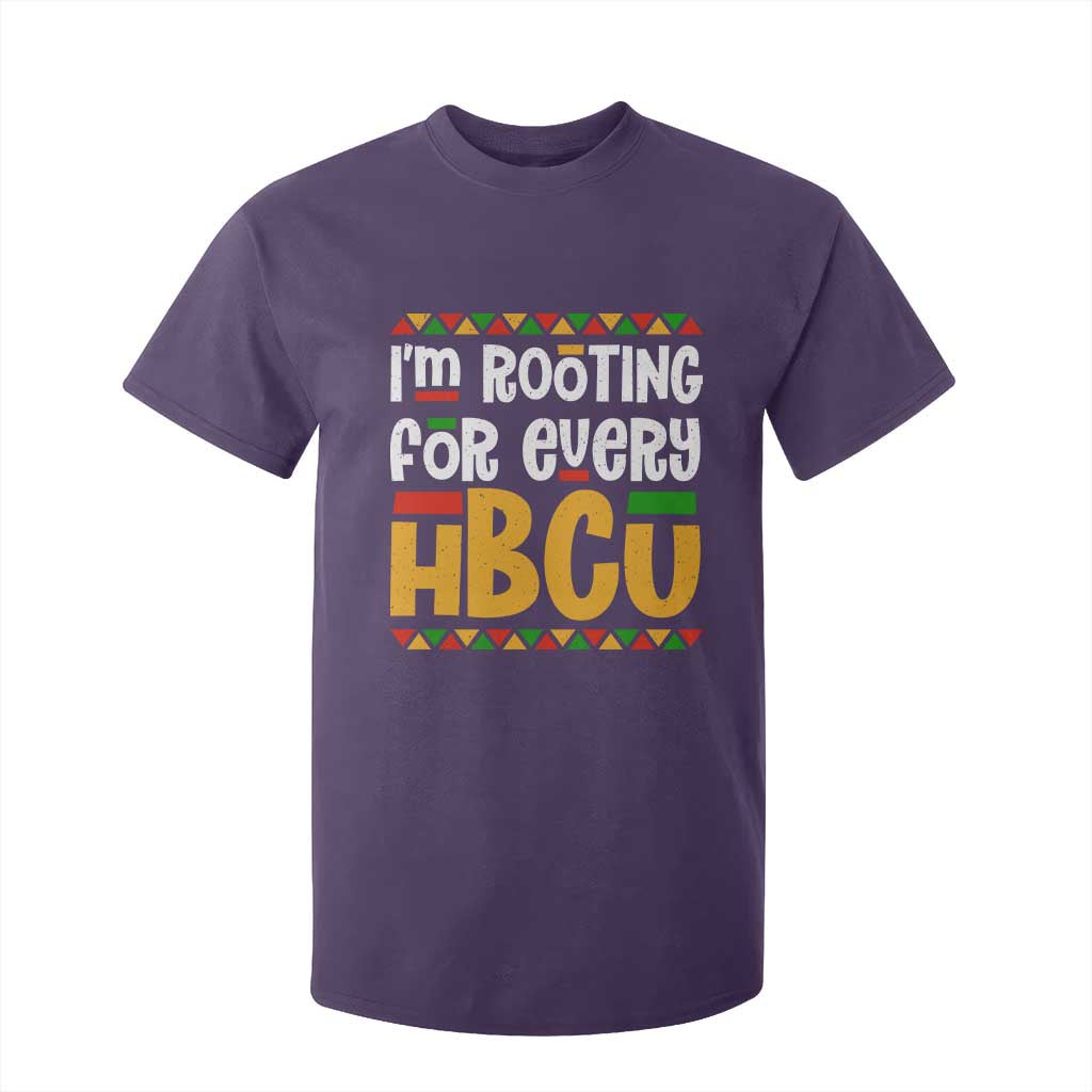 I’m Rooting for Every HBCU T Shirt For Kid Black Pride Support Alumni Students Culture Lovers TS02 Purple Print Your Wear