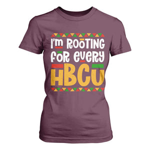 I’m Rooting for Every HBCU T Shirt For Women Black Pride Support Alumni Students Culture Lovers TS02 Maroon Print Your Wear