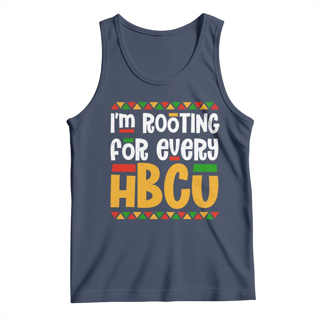 I’m Rooting for Every HBCU Tank Top Black Pride Support Alumni Students Culture Lovers TS02 Navy Print Your Wear