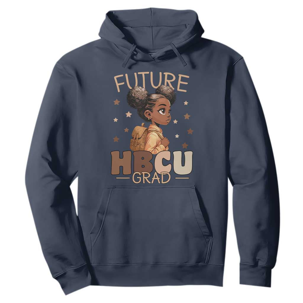 Future HBCU Grad Black Girl Hoodie College Bound Pride Black Excellence Supporters TS02 Navy Print Your Wear