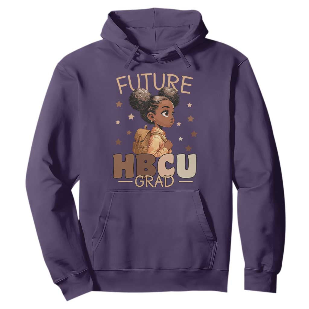 Future HBCU Grad Black Girl Hoodie College Bound Pride Black Excellence Supporters TS02 Purple Print Your Wear