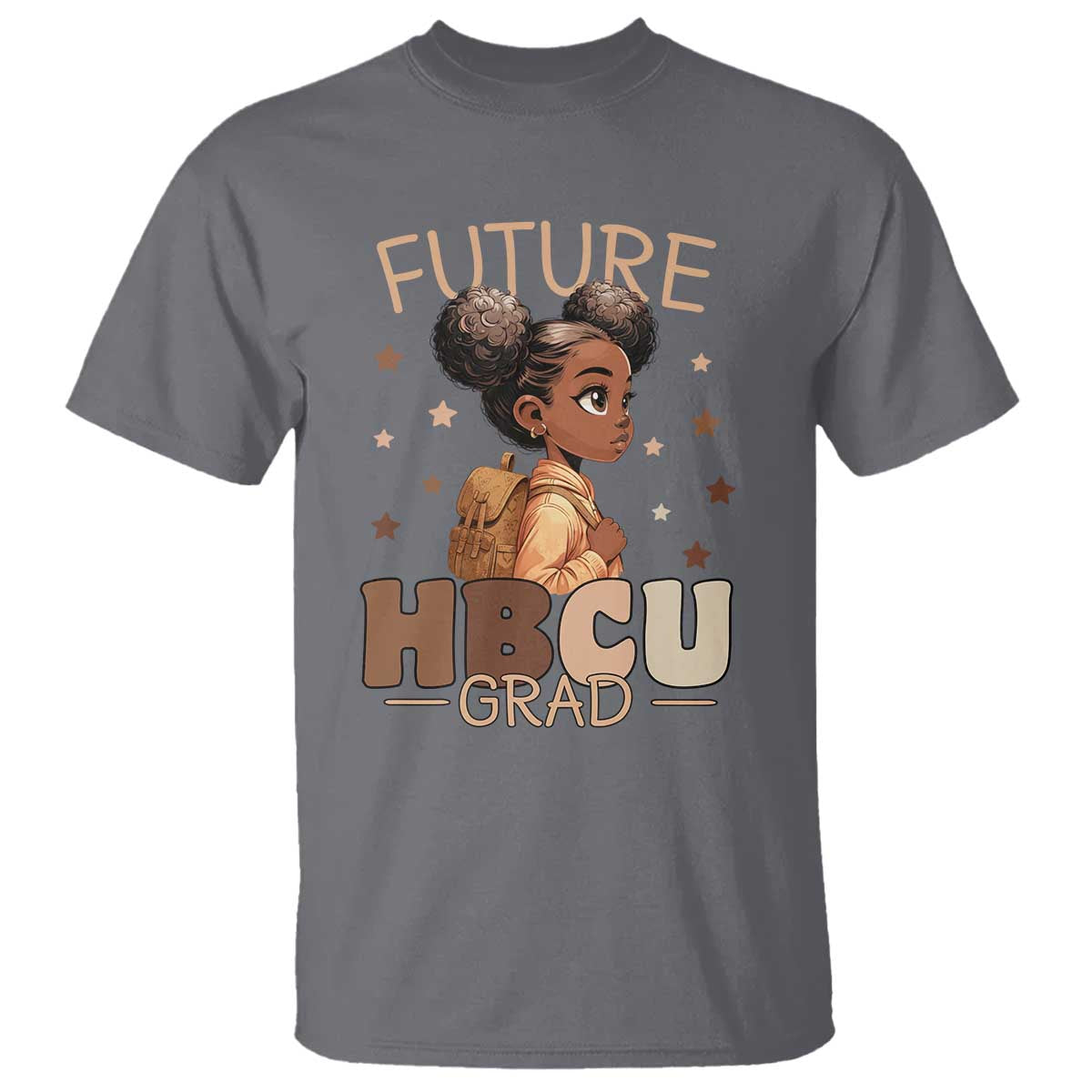 Future HBCU Grad Black Girl T Shirt College Bound Pride Black Excellence Supporters TS02 Charcoal Print Your Wear