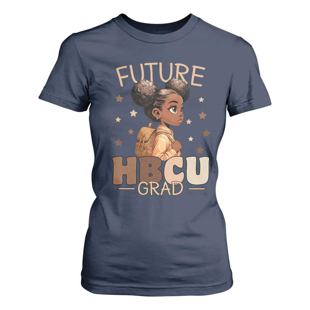 Future HBCU Grad Black Girl T Shirt For Women College Bound Pride Black Excellence Supporters TS02 Navy Print Your Wear