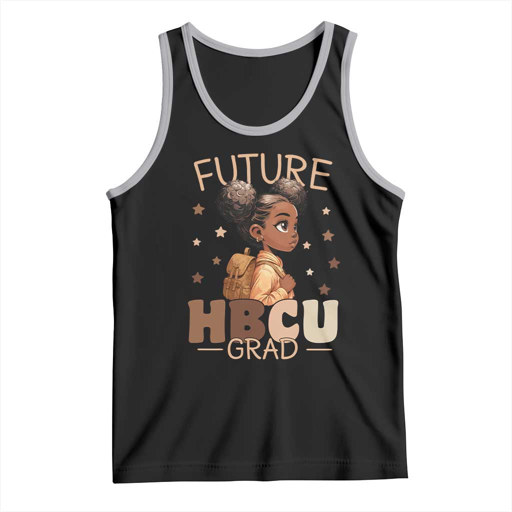 Future HBCU Grad Black Girl Tank Top College Bound Pride Black Excellence Supporters TS02 Black Athletic Heather Print Your Wear