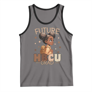 Future HBCU Grad Black Girl Tank Top College Bound Pride Black Excellence Supporters TS02 Deep Heather Black Print Your Wear
