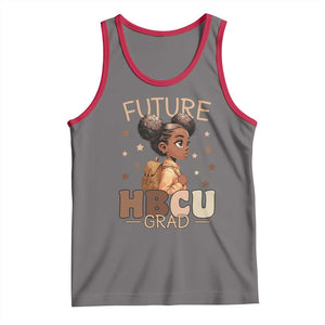 Future HBCU Grad Black Girl Tank Top College Bound Pride Black Excellence Supporters TS02 Deep Heather Red Print Your Wear