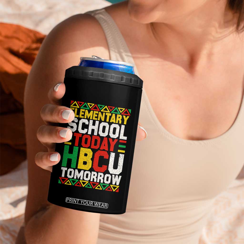 Elementary School Today HBCU Tomorrow 4 in 1 Can Cooler Tumbler Black Pride College Bound Motivation TS02 Print Your Wear