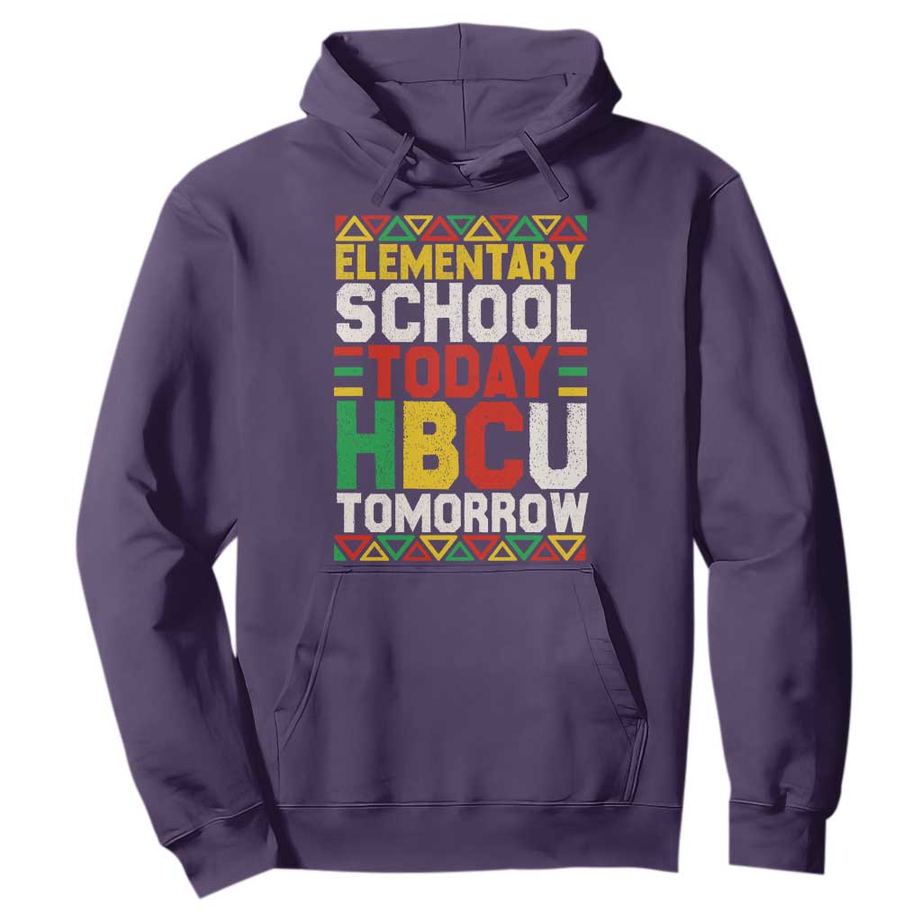Elementary School Today HBCU Tomorrow Hoodie Black Pride College Bound Motivation TS02 Purple Print Your Wear