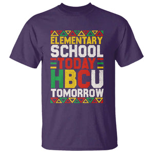 Elementary School Today HBCU Tomorrow T Shirt Black Pride College Bound Motivation TS02 Purple Print Your Wear