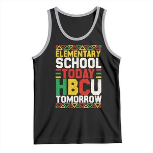 Elementary School Today HBCU Tomorrow Tank Top Black Pride College Bound Motivation TS02 Black Athletic Heather Print Your Wear