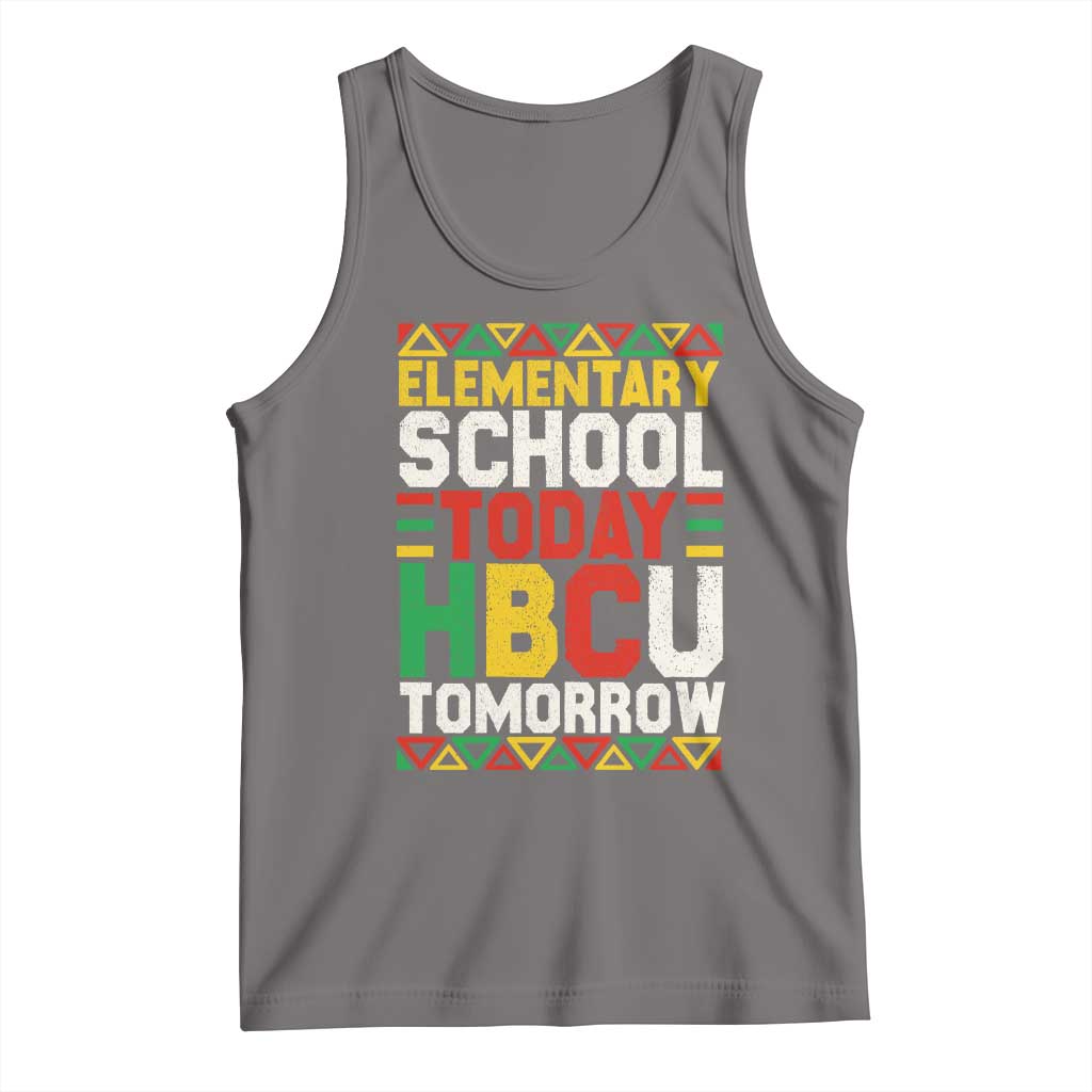 Elementary School Today HBCU Tomorrow Tank Top Black Pride College Bound Motivation TS02 Deep Heather Print Your Wear