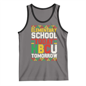 Elementary School Today HBCU Tomorrow Tank Top Black Pride College Bound Motivation TS02 Deep Heather Black Print Your Wear