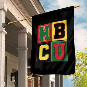 HBCU Block Letter Pride Graphic Garden Flag College Support Statement Black Excellence TS02 Print Your Wear