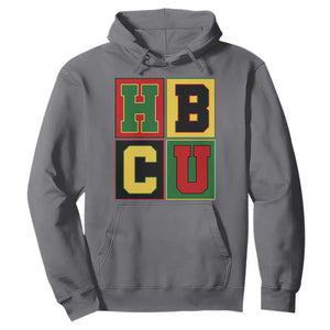 HBCU Block Letter Pride Graphic Hoodie College Support Statement Black Excellence TS02 Charcoal Print Your Wear