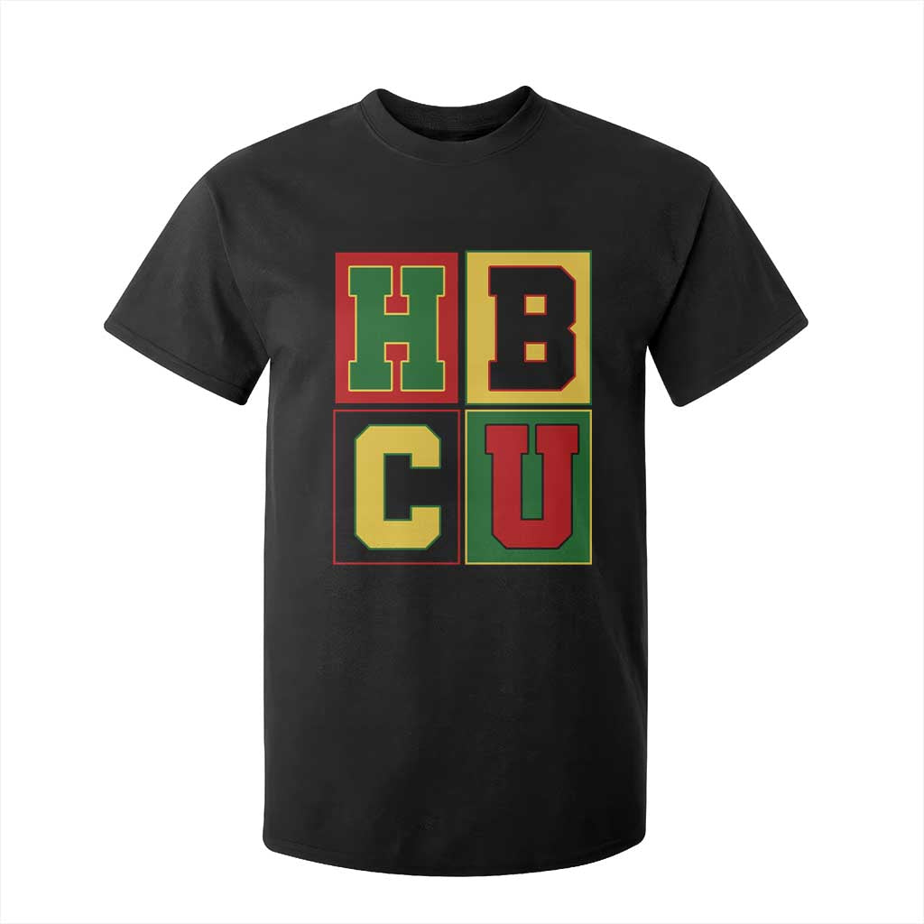 HBCU Block Letter Pride Graphic T Shirt For Kid College Support Statement Black Excellence TS02 Black Print Your Wear