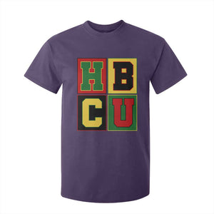 HBCU Block Letter Pride Graphic T Shirt For Kid College Support Statement Black Excellence TS02 Purple Print Your Wear
