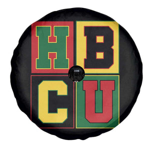 HBCU Block Letter Pride Graphic Spare Tire Cover College Support Statement Black Excellence TS02 Print Your Wear