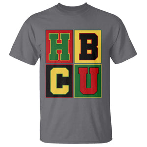 HBCU Block Letter Pride Graphic T Shirt College Support Statement Black Excellence TS02 Charcoal Print Your Wear